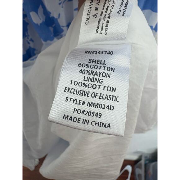 Tuckernuck Hyacinth House Blue & White Floral Cisco Maxi Dress Sz Small Coquette - Picture 6 of 14